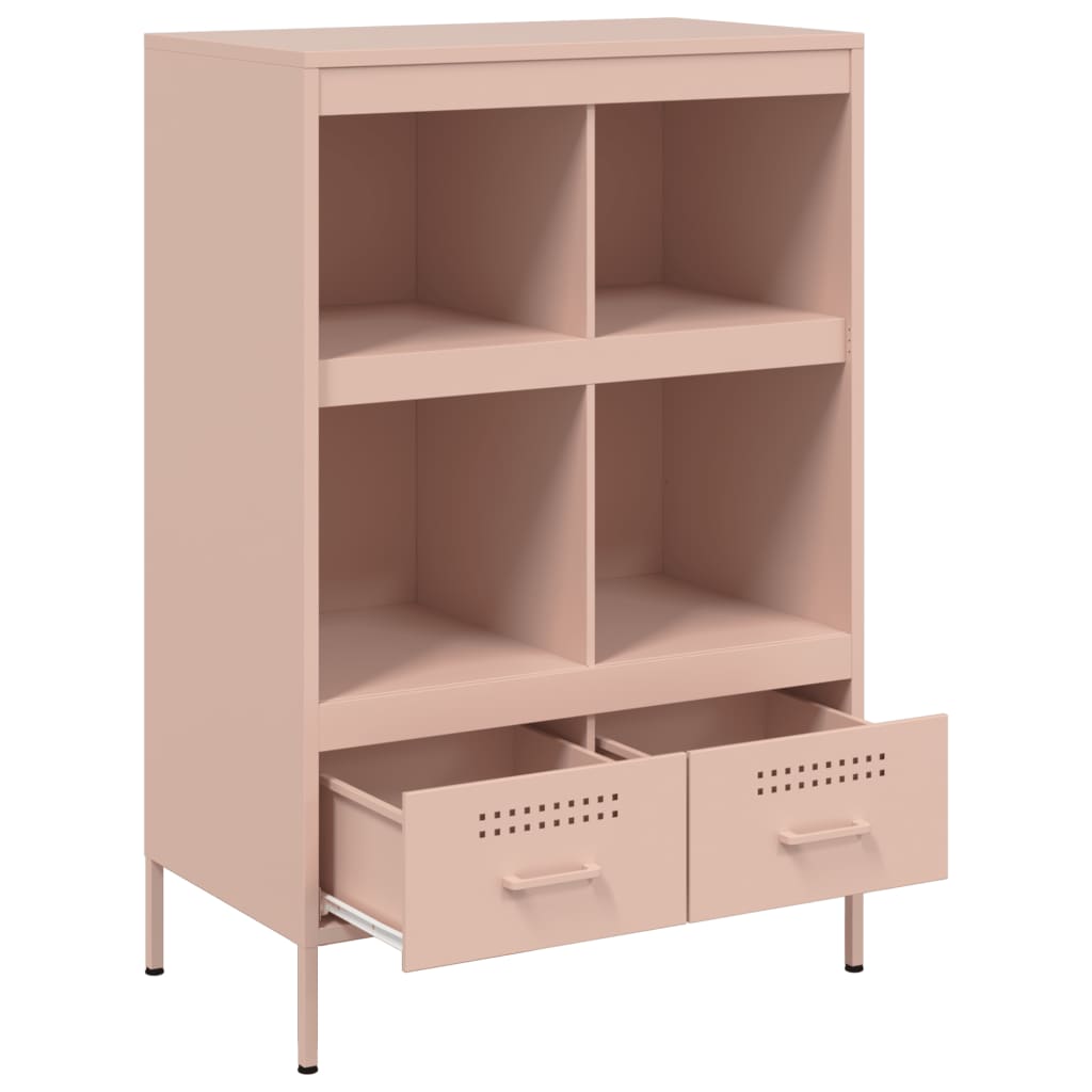 vidaXL Highboard Pink 68x39x101,5 cm Steel