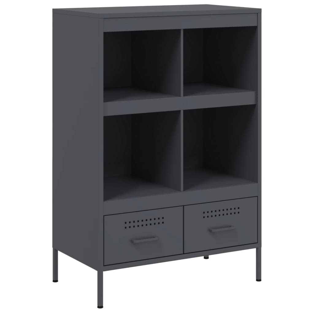 vidaXL Highboard Anthracite 68x39x101,5 cm Steel