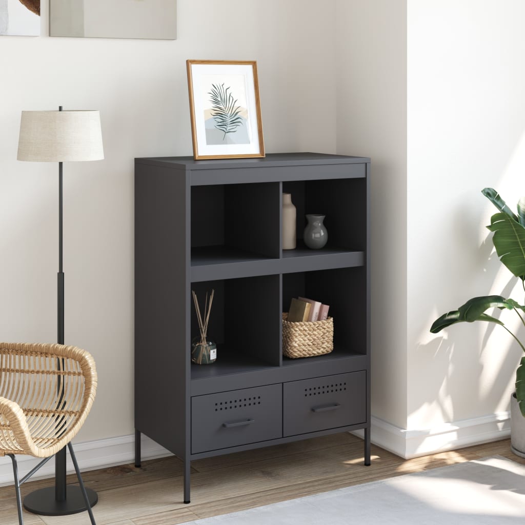 vidaXL Highboard Anthracite 68x39x101,5 cm Steel