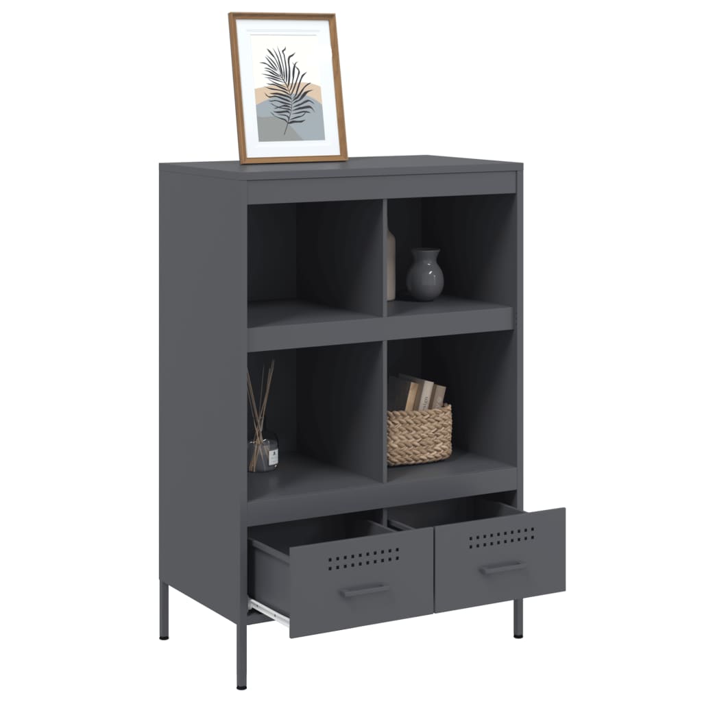 vidaXL Highboard Anthracite 68x39x101,5 cm Steel