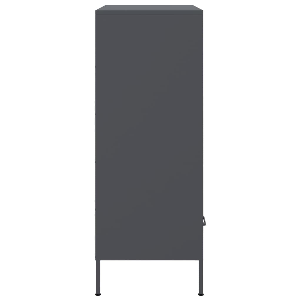 vidaXL Highboard Anthracite 68x39x101,5 cm Steel