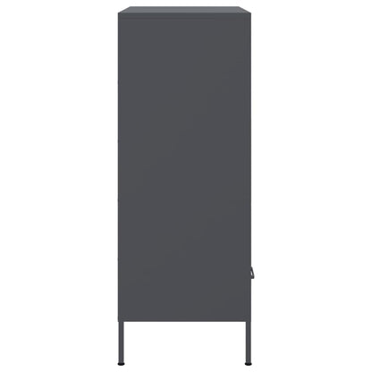 vidaXL Highboard Anthracite 68x39x101,5 cm Steel