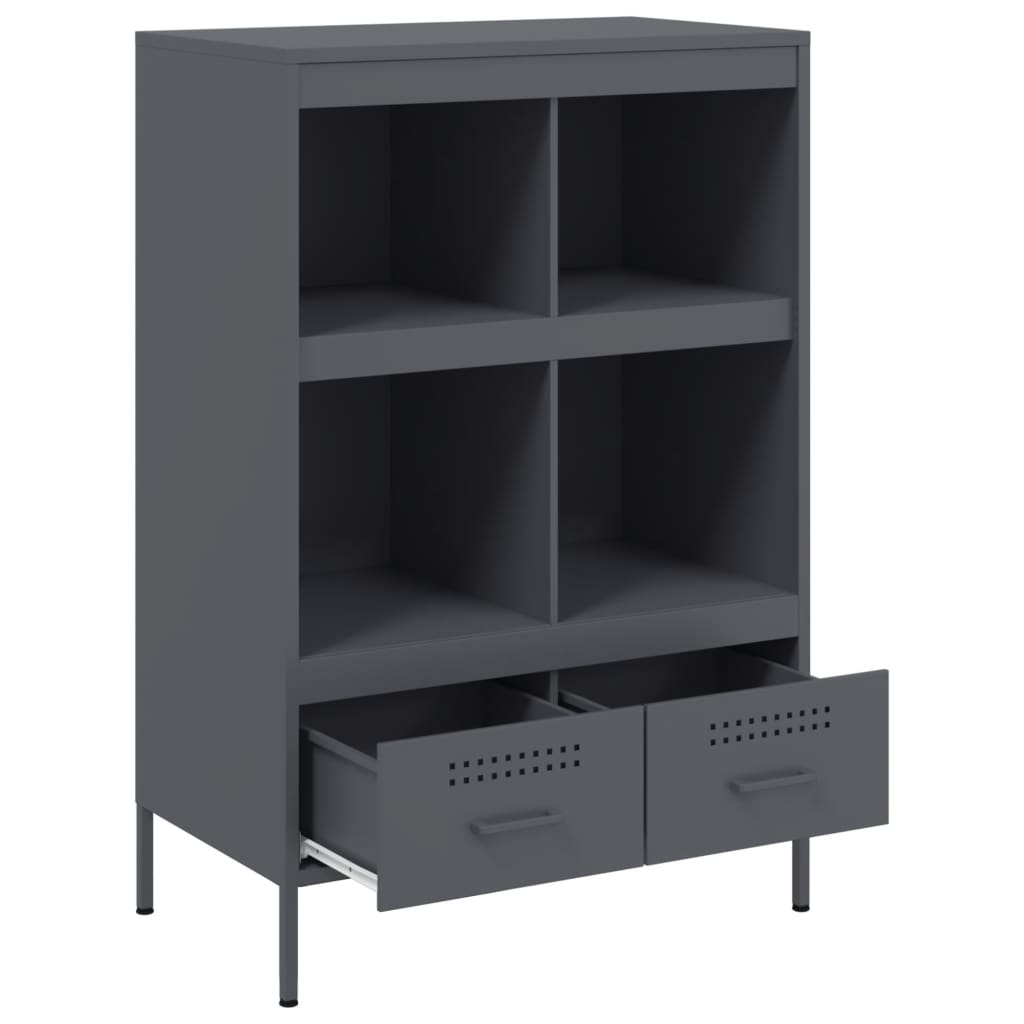 vidaXL Highboard Anthracite 68x39x101,5 cm Steel