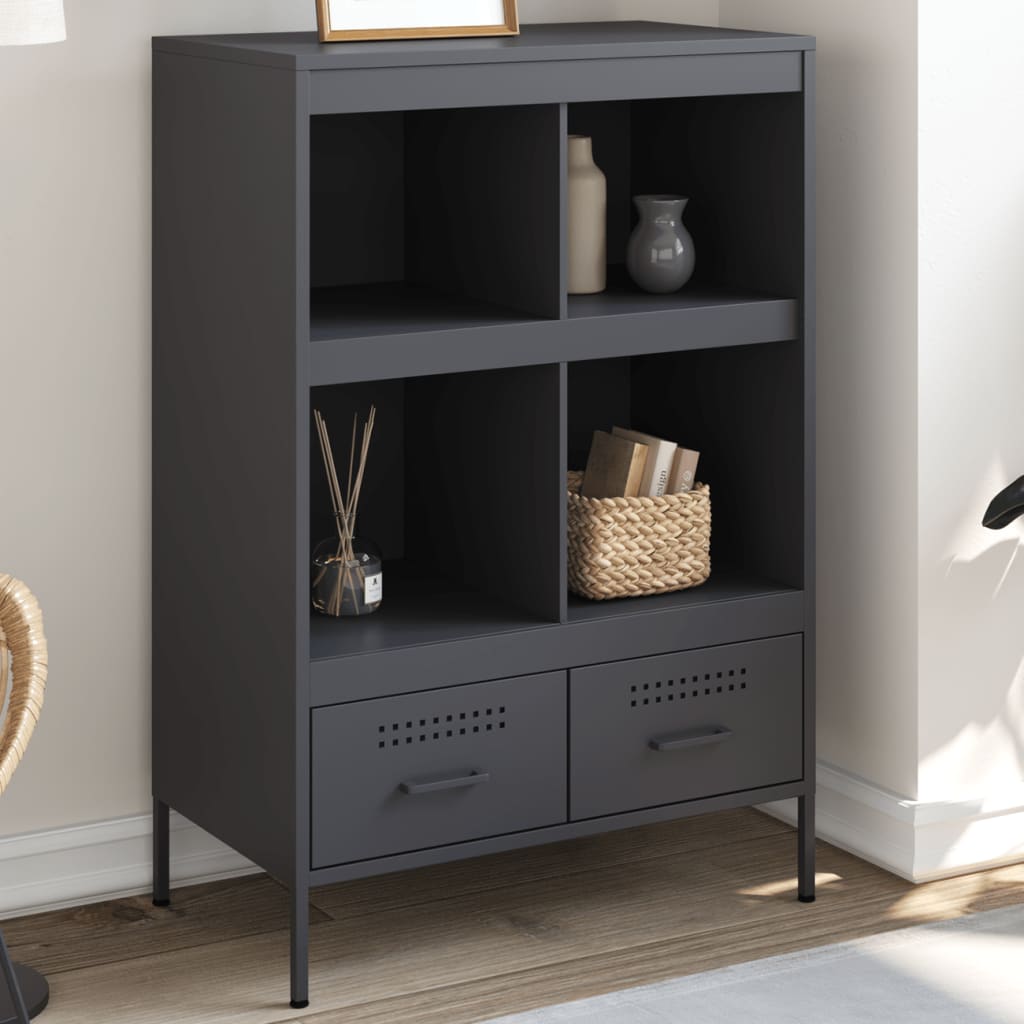 vidaXL Highboard Anthracite 68x39x101,5 cm Steel