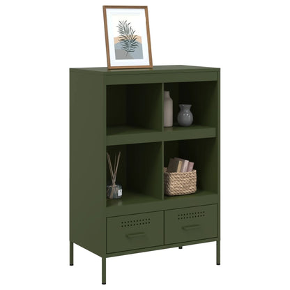 vidaXL Highboard Olive Green 68x39x101,5 cm Steel
