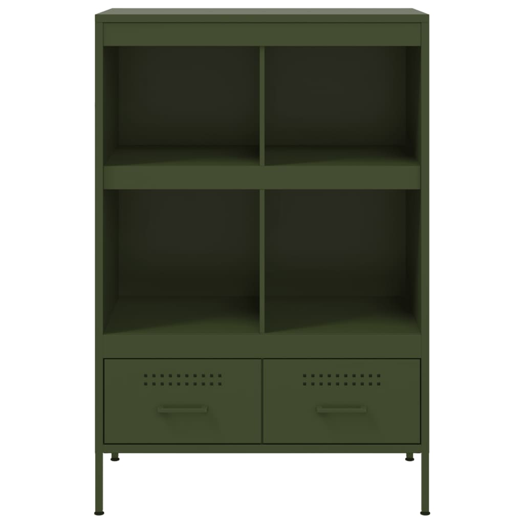 vidaXL Highboard Olive Green 68x39x101,5 cm Steel