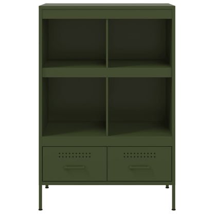 vidaXL Highboard Olive Green 68x39x101,5 cm Steel