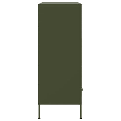 vidaXL Highboard Olive Green 68x39x101,5 cm Steel