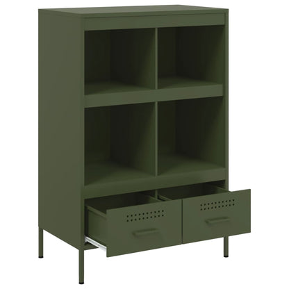 vidaXL Highboard Olive Green 68x39x101,5 cm Steel