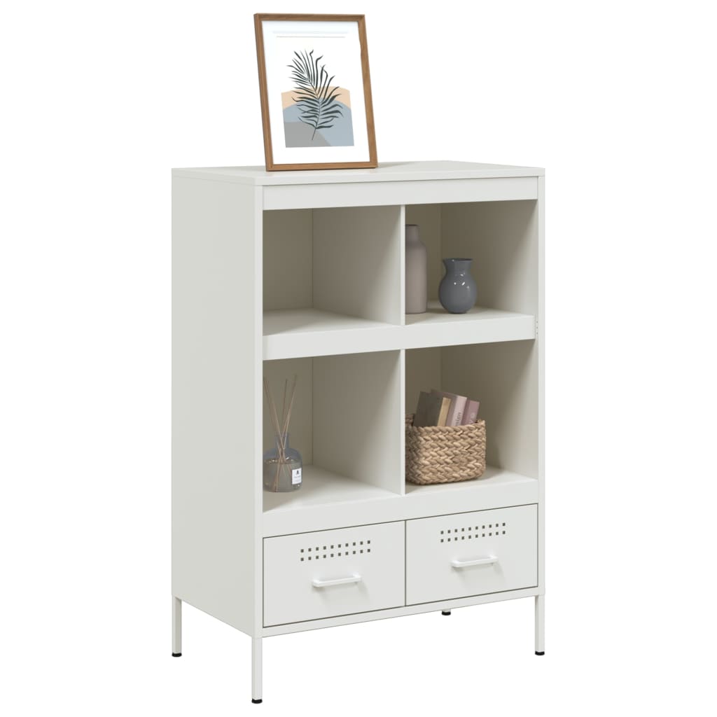 vidaXL Highboard White 68x39x101,5 cm Steel