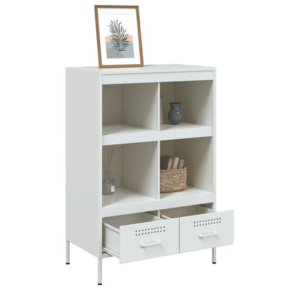 vidaXL Highboard White 68x39x101.5 cm Steel