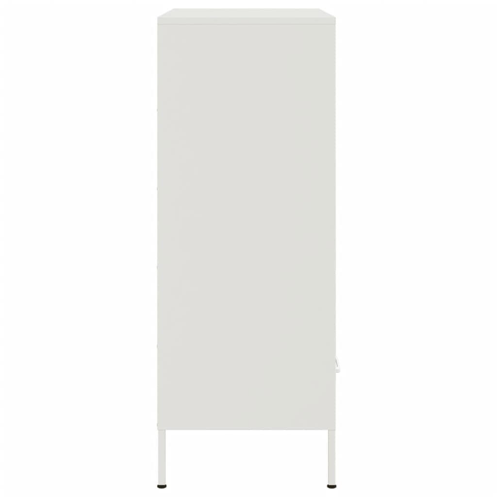 vidaXL Highboard White 68x39x101.5 cm Steel
