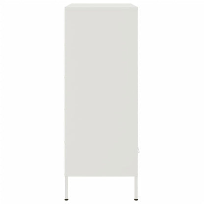 vidaXL Highboard White 68x39x101.5 cm Steel