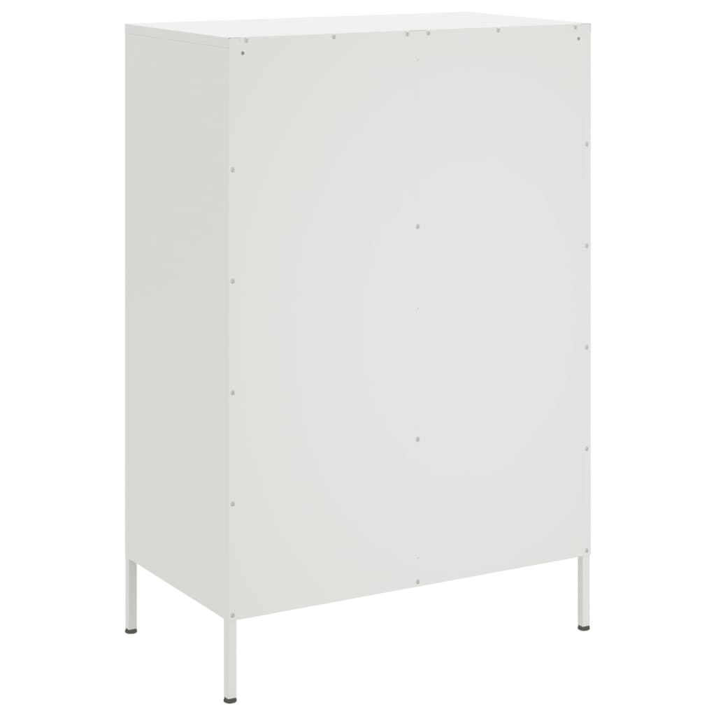 vidaXL Highboard White 68x39x101,5 cm Steel