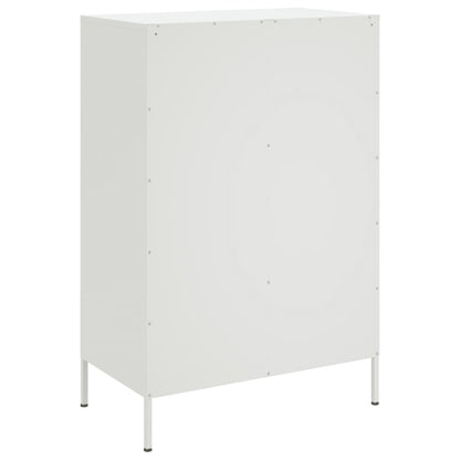 vidaXL Highboard White 68x39x101,5 cm Steel