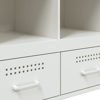 vidaXL Highboard White 68x39x101.5 cm Steel