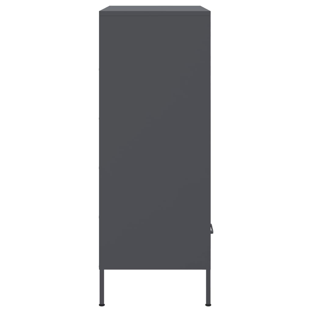 vidaXL Highboard Anthracite 68x39x101,5 cm Steel