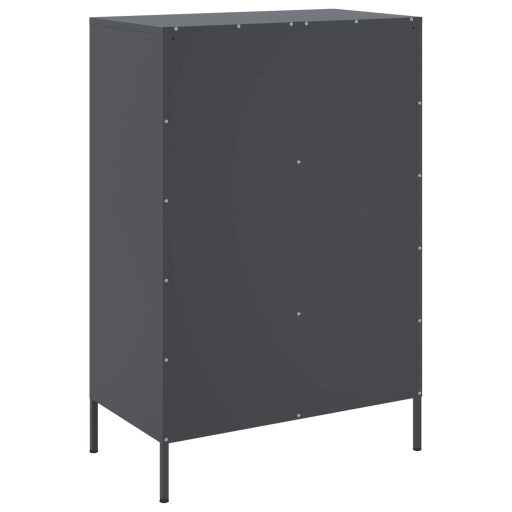 vidaXL Highboard Anthracite 68x39x101.5 cm Steel