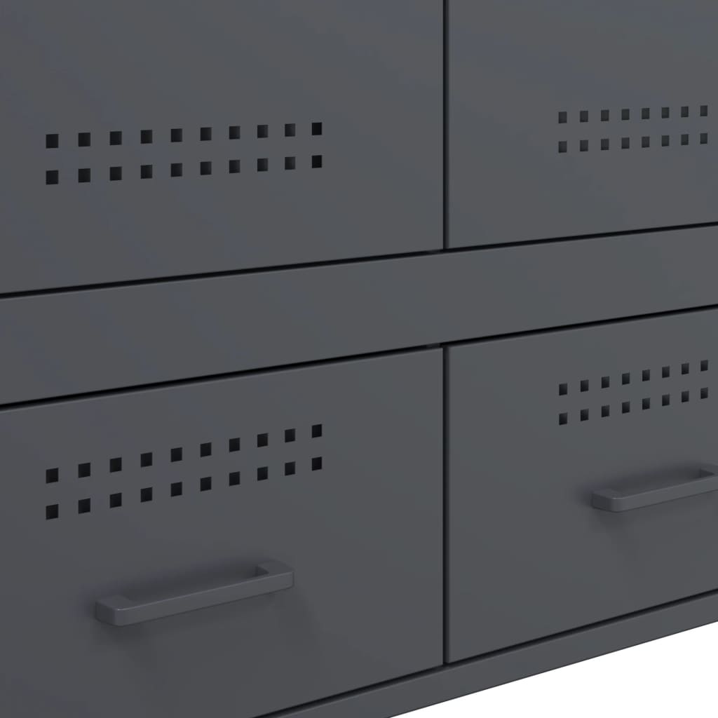 vidaXL Highboard Anthracite 68x39x101,5 cm Steel