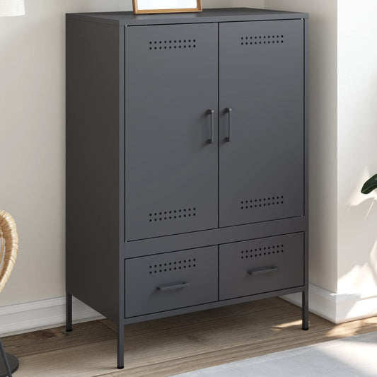 vidaXL Highboard Anthracite 68x39x101.5 cm Steel