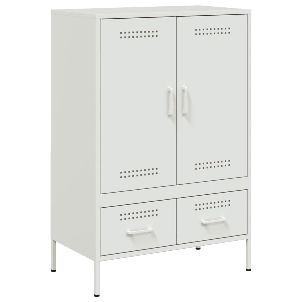 vidaXL Highboard White 68x39x101,5 cm Steel