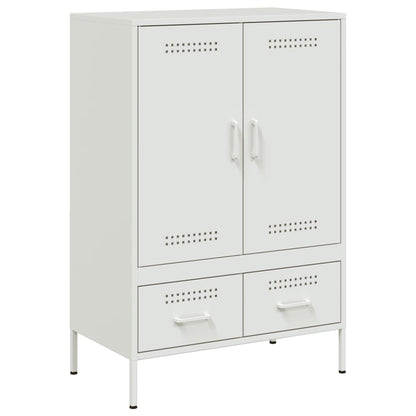 vidaXL Highboard White 68x39x101,5 cm Steel