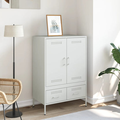 vidaXL Highboard White 68x39x101,5 cm Steel