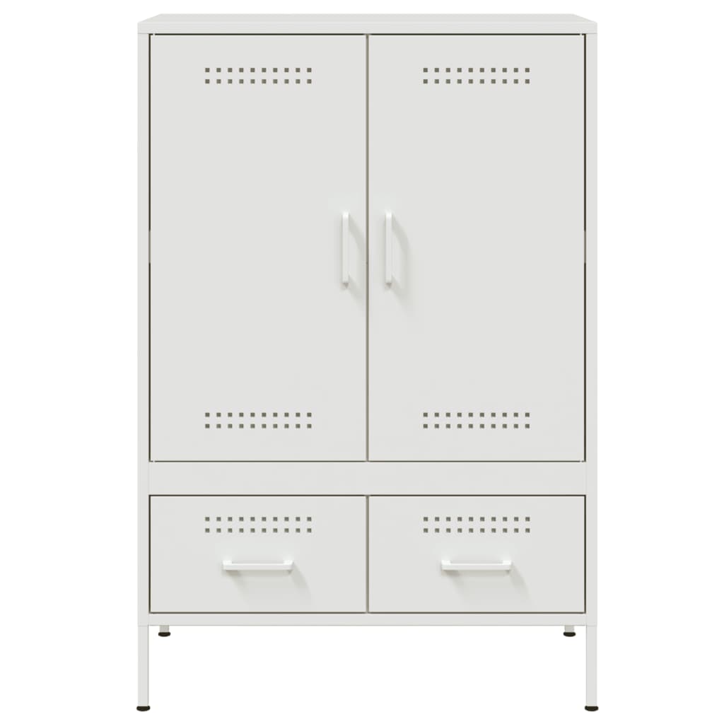 vidaXL Highboard White 68x39x101,5 cm Steel