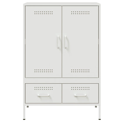 vidaXL Highboard White 68x39x101,5 cm Steel