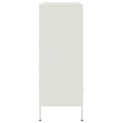 vidaXL Highboard White 68x39x101,5 cm Steel