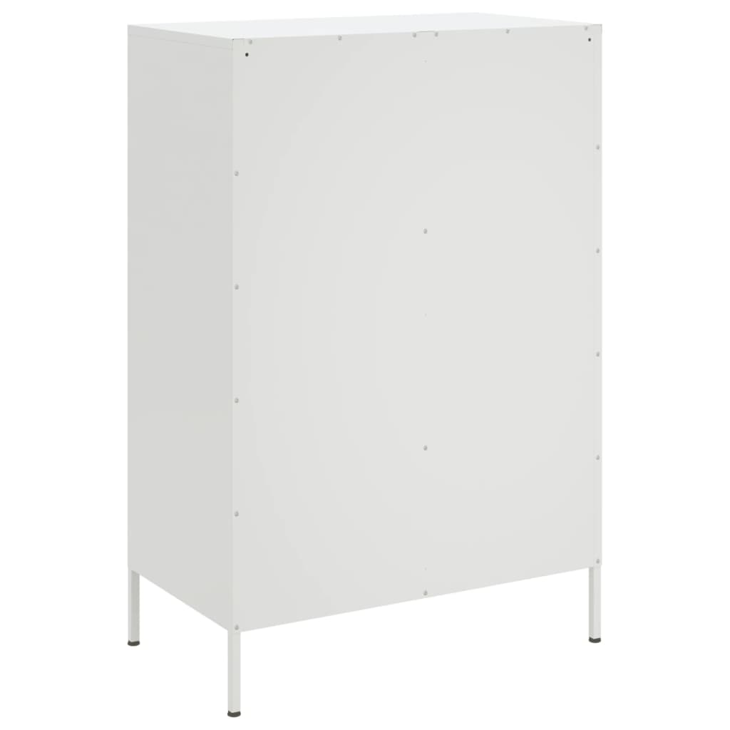 vidaXL Highboard White 68x39x101,5 cm Steel