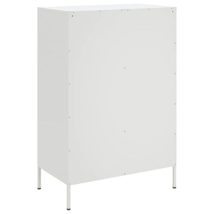vidaXL Highboard White 68x39x101,5 cm Steel