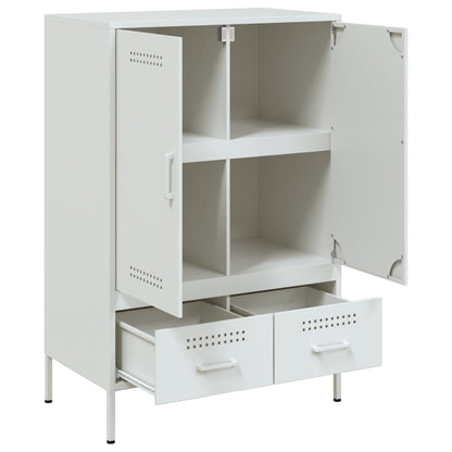 vidaXL Highboard White 68x39x101,5 cm Steel