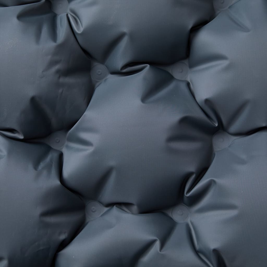 vidaXL Self Inflating Camping Mattress with Pillows 2-Person Grey