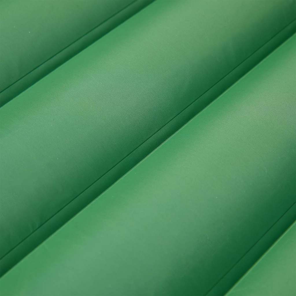 vidaXL Self Inflating Camping Mattress with Pillow 1-Person Green