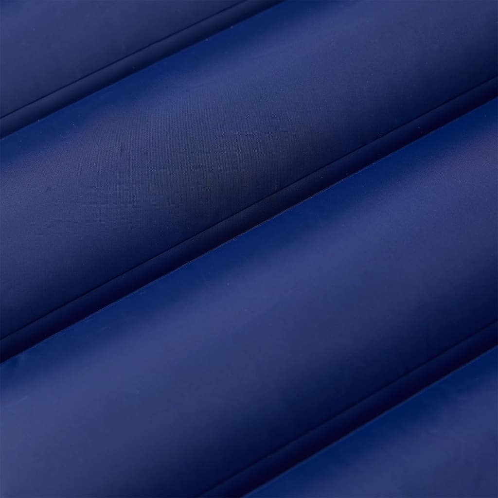 vidaXL Self Inflating Camping Mattress with Pillow 1-Person Navy Blue