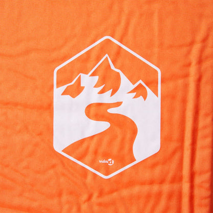 vidaXL Self Inflating Camping Mattress with Pillow 1-Person Orange