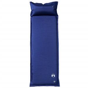 vidaXL Self Inflating Camping Mattress with Integrated Pillow Navy Blue