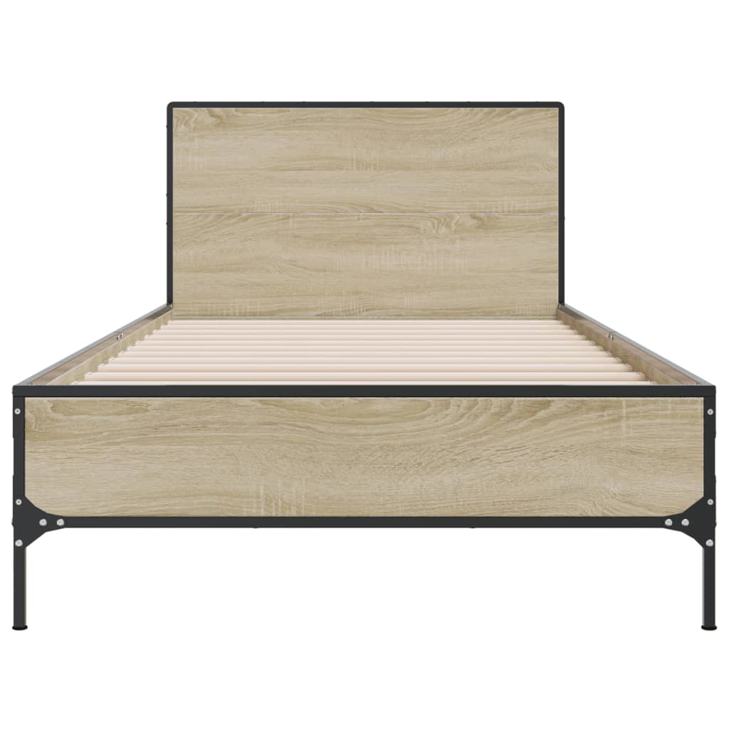 vidaXL Bed Frame without Mattress Sonoma Oak 90x200 cm