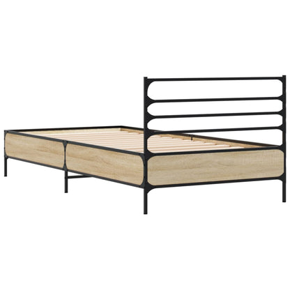 vidaXL Bed Frame without Mattress Sonoma Oak 90x200 cm