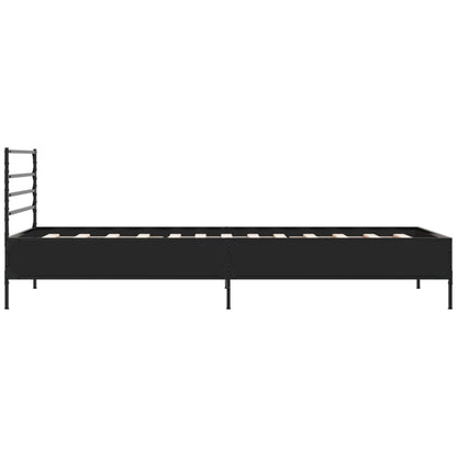 vidaXL Bed Frame without Mattress Black 90x190 cm Single
