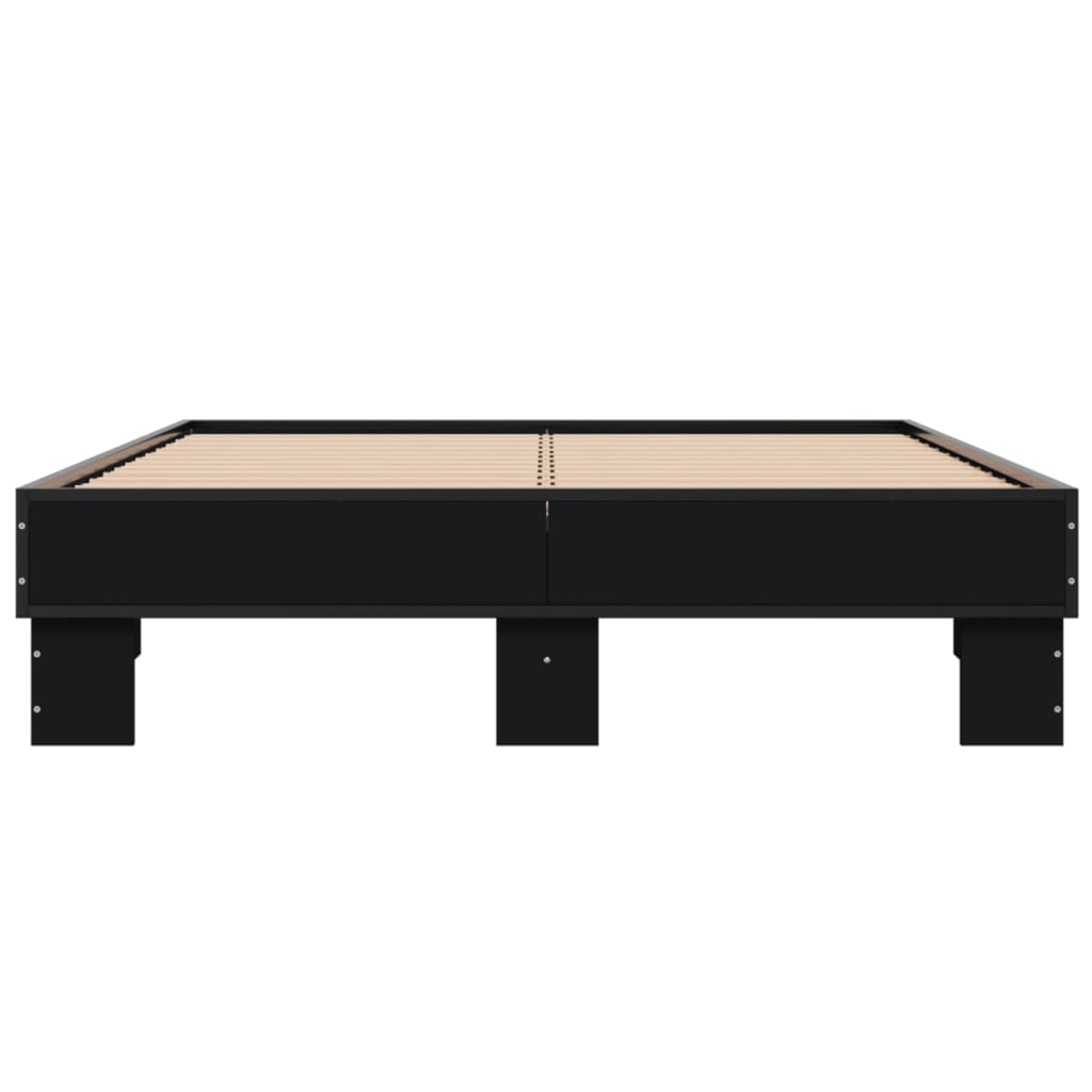 vidaXL Bed Frame without Mattress Black 120x200 cm