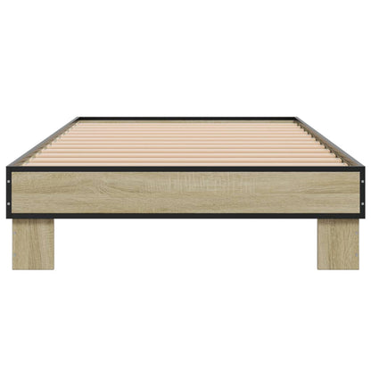 vidaXL Bed Frame without Mattress Sonoma Oak 75x190 cm Small Single