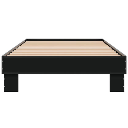 vidaXL Bed Frame without Mattress Black 90x190 cm Single
