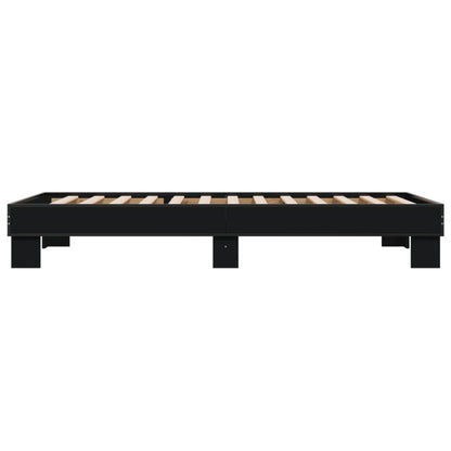 vidaXL Bed Frame without Mattress Black 90x190 cm Single