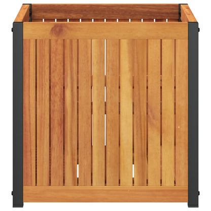 vidaXL Garden Planter | Natural Brown and Black