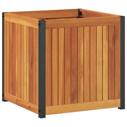 vidaXL Garden Planter | Natural Brown and Black