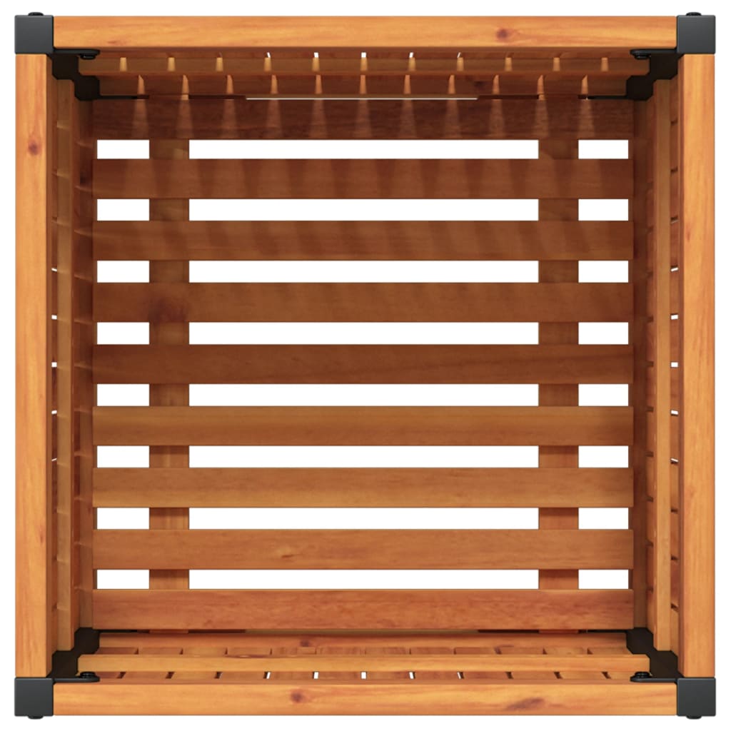 vidaXL Garden Planter | Natural Brown and Black