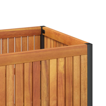 vidaXL Garden Planter | Natural Brown and Black