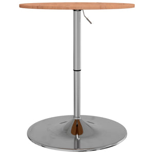 vidaXL Bar Table Ø60x89.5 cm Solid Wood Beech